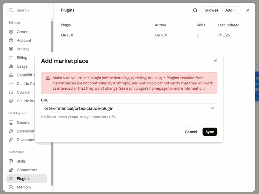 Enter the repository and click Sync